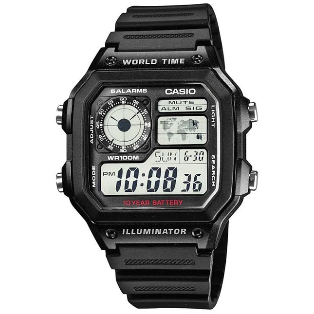 Vyriškas laikrodis CASIO AE-1200WH-1AVEF + DĖŽUTĖ