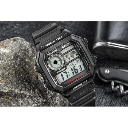 Vyriškas laikrodis CASIO AE-1200WH-1AVEF + DĖŽUTĖ