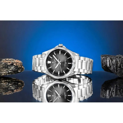 Vyriškas laikrodis Giewont Elegance Sapphire Silver Black GW5160-B2