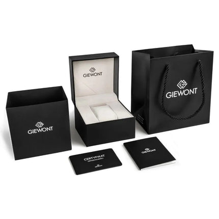 Vyriškas laikrodis Giewont Elegance Sapphire Silver Black GW5160-B2