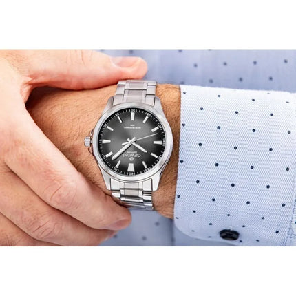 Vyriškas laikrodis Giewont Elegance Sapphire Silver Black GW5160-B2