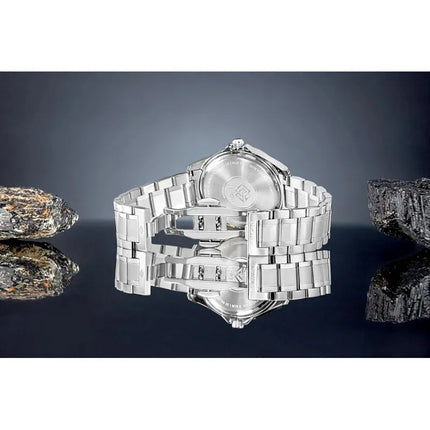 Vyriškas laikrodis Giewont Elegance Sapphire Silver Black GW5160-B2