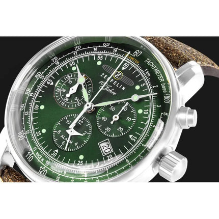 Vyriškas laikrodis ZEPPELIN 100 Years Chronograph 8680-4 + DĖŽUTĖ