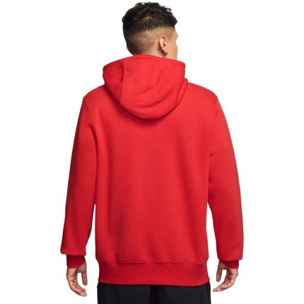 Vyriškas Nike Club BB FZ džemperis su gobtuvu, raudonas, FN3861 657
