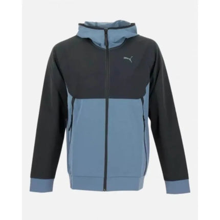 Vyriškas sportinis „Puma Tech Woven“ džemperis su užtrauktuku ir patogiu gobtuvu