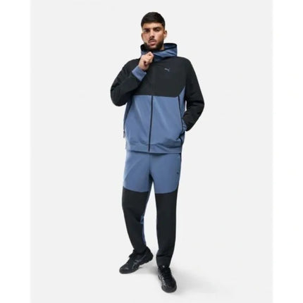 Vyriškas sportinis „Puma Tech Woven“ džemperis su užtrauktuku ir patogiu gobtuvu