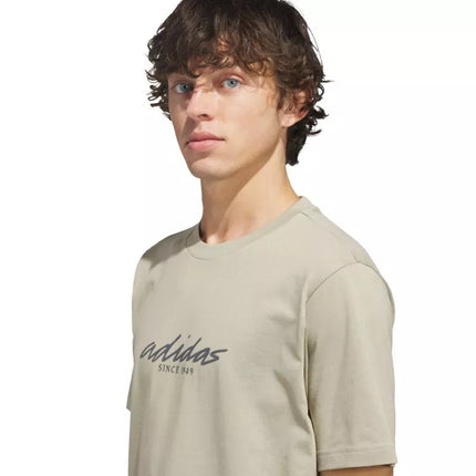Vyriški adidas Color Connect grafiniai marškinėliai smėlio spalvos KE1315
