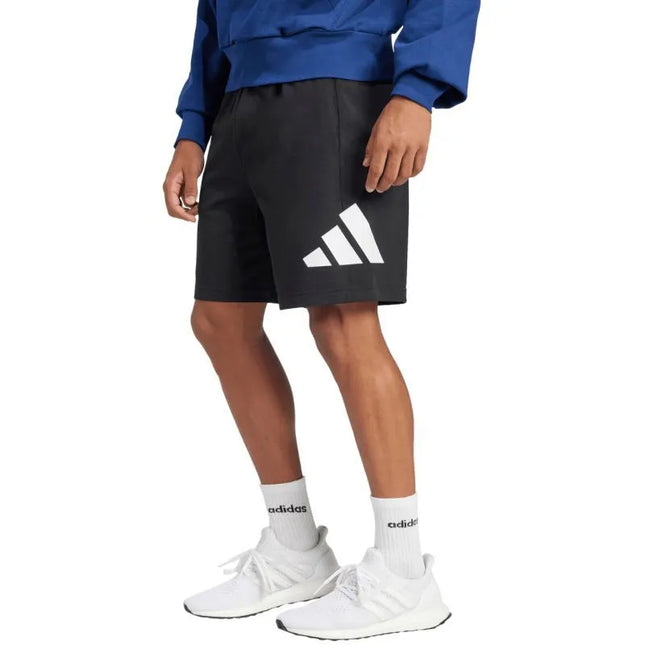 Vyriški adidas Essentials Big Logo Single Jersey šortai, juodi IS6909