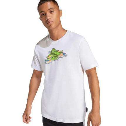 Vyriški adidas Novelty Mini marškinėliai balti JZ5037