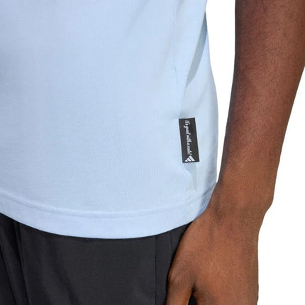 Vyriški adidas Novelty Mint marškinėliai, šviesiai mėlyni JZ5038