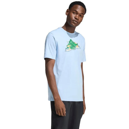Vyriški adidas Novelty Mint marškinėliai, šviesiai mėlyni JZ5038