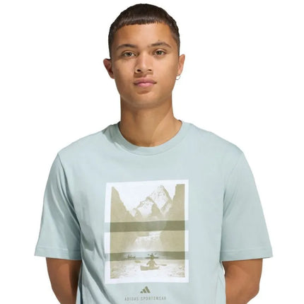Vyriški adidas Outdoor Kayaking grafiniai marškinėliai, mėtų spalvos KG5409