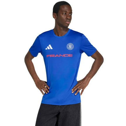 Vyriški adidas Prancūzijos rinktinės 26 marškinėliai, mėlyni, KH2312