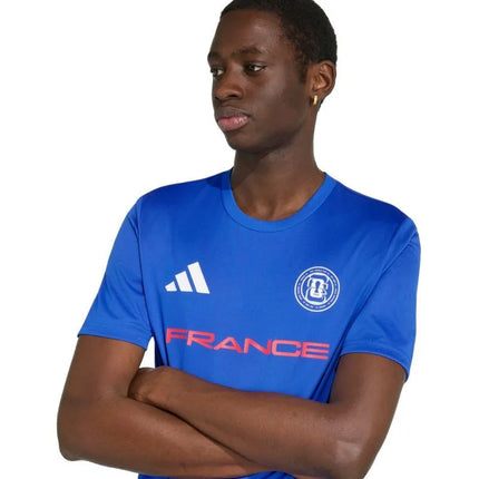 Vyriški adidas Prancūzijos rinktinės 26 marškinėliai, mėlyni, KH2312