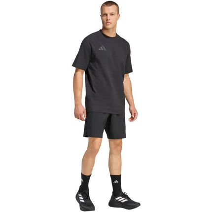 Vyriški adidas Tiro Travel Woven šortai, juodi, JM5542