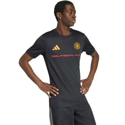 Vyriški adidas Vokietijos rinktinės 26-ojo numerio marškinėliai, juodi, KH2305