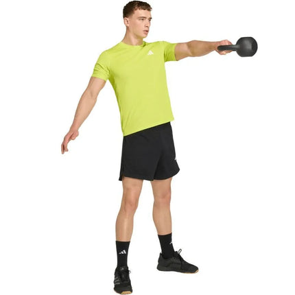 Vyriški adidas „Workout Essentials Base“ marškinėliai, laimo žalumo, KD5472