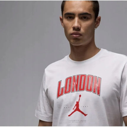 Vyriški Air Jordan London City Jumpman marškinėliai balti - HQ0398-100