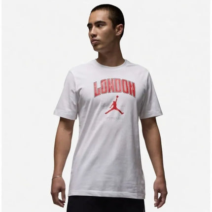Vyriški Air Jordan London City Jumpman marškinėliai balti - HQ0398-100