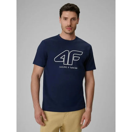 Vyriški laisvalaikio marškinėliai su 4F logotipu 4FRSS26TTSHM3999-31S