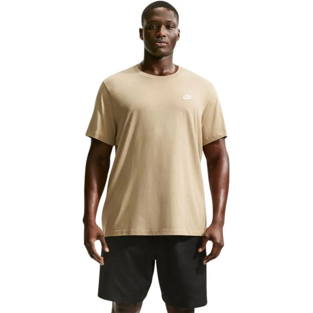 Vyriški marškinėliai Nike Club Tee, smėlio spalvos, AR4997 297