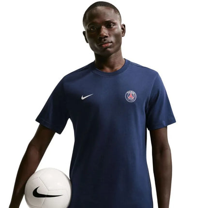 Vyriški marškinėliai Nike PSG Essential tamsiai mėlyni IM1664 410