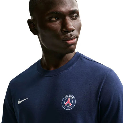 Vyriški marškinėliai Nike PSG Essential tamsiai mėlyni IM1664 410