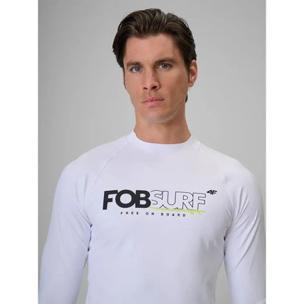Vyriški maudymosi ir vandens sporto marškinėliai ilgomis rankovėmis su UPF50+ filtru 4F 4FRSS26TFWLM004-10S