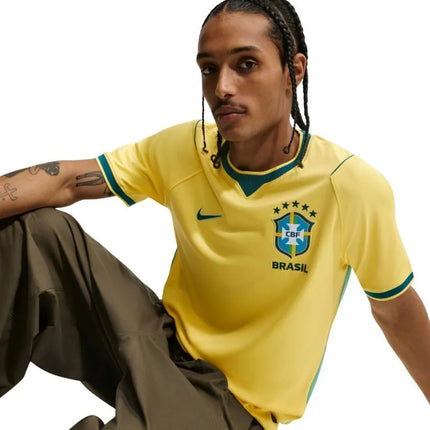 Vyriški „Nike“ Brazilijos 2026 m. stadiono namų rungtynių marškinėliai, geltoni IF7054 724