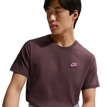 Vyriški Nike Club marškinėliai, rudi, AR4997 502