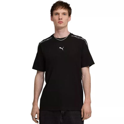 Vyriški Puma juostiniai marškinėliai juodi 691693 01