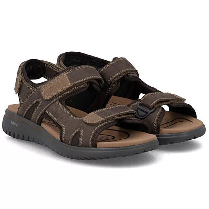 Vyriški rudos odos sandalai su Velcro užsegimu Rieker 26450-26
