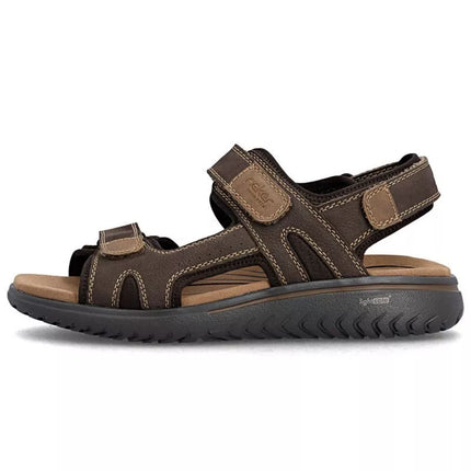Vyriški rudos odos sandalai su Velcro užsegimu Rieker 26450-26