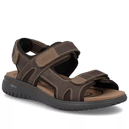 Vyriški rudos odos sandalai su Velcro užsegimu Rieker 26450-26