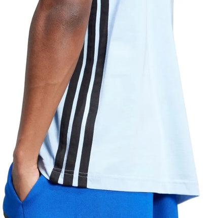 Vyrų „adidas“ marškinėliai „Essentials 3 Stripes“, mėlyni, JE6397