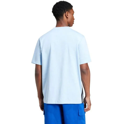 Vyrų „adidas“ marškinėliai „Essentials 3 Stripes“, mėlyni, JE6397