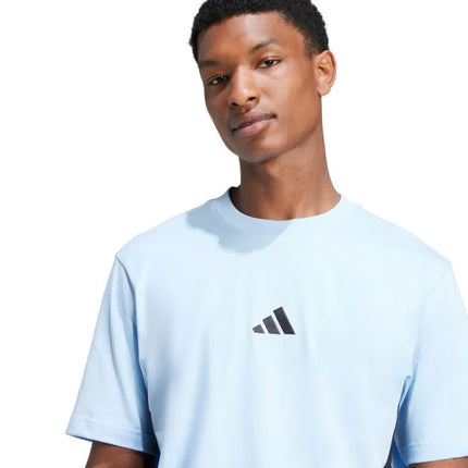 Vyrų „adidas“ marškinėliai „Essentials 3 Stripes“, mėlyni, JE6397