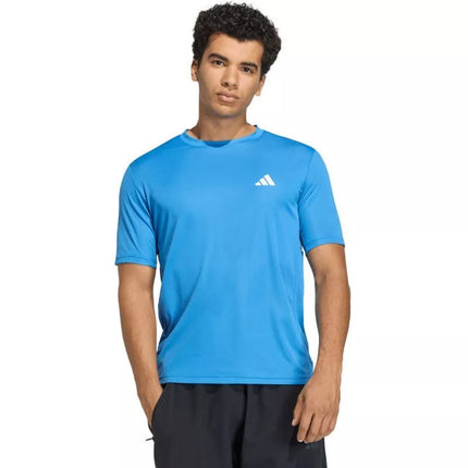 Vyrų adidas treniruočių pagrindiniai mėlyni T-marškinėliai KD5471