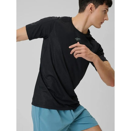 Vyrų greitai džiūstantys, standartinio kirpimo treniruočių marškinėliai 4F 4FRSS26TFTSM2289-20S