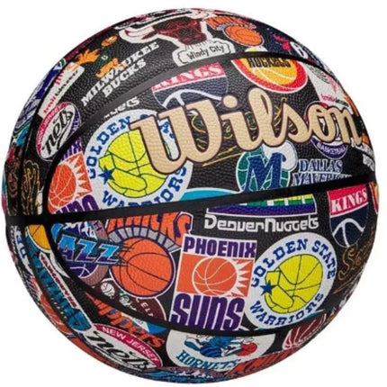 WILSON NBA VISŲ KOMANDŲ RETRO KREPŠINIO KAMUOLYS R.7
