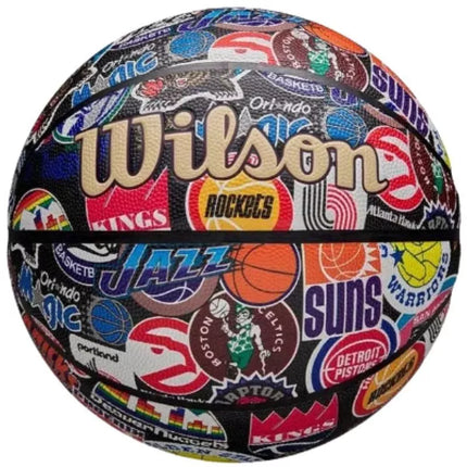 WILSON NBA VISŲ KOMANDŲ RETRO KREPŠINIO KAMUOLYS R.7