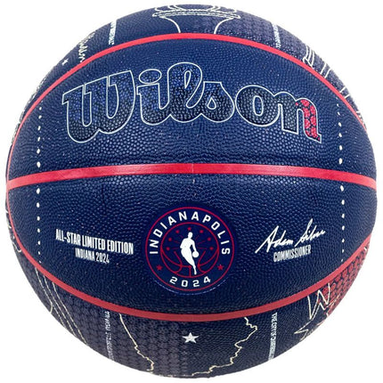 Wilson NBA Visų žvaigždžių 2024 Indianapolis Kolekcinis kamuolys WZ2015601XB