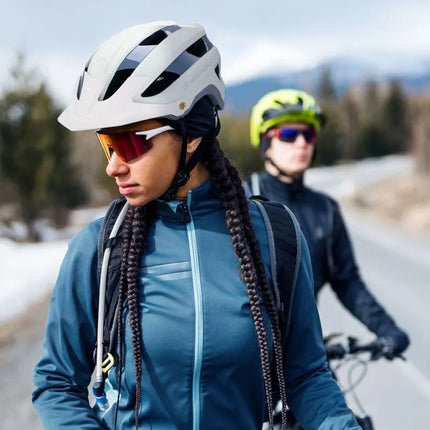 Wozinsky MTB dviračio šalmas su nuimamu vizoriumi, lengvas, L - pastelinės žalios