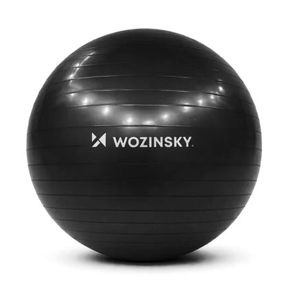 Wozinsky WGB65BB gimnastikos kamuolys, 65 cm – juodas