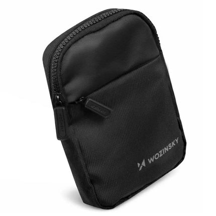 Wozinsky WMS-W1 Unisex Mini Peties Krepšys Vandeniui Atsparus Dviem Skyriais Mobiliajam Telefonui - Juodas