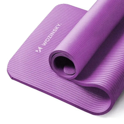 Wozinsky WNSP-15F mankštos kilimėlis 183 x 61 x 1,5 cm, storas gimnastikos kilimėlis jogai ir fitnesui – purpurinis