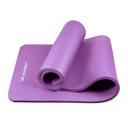 Wozinsky WNSP-15F mankštos kilimėlis 183 x 61 x 1,5 cm, storas gimnastikos kilimėlis jogai ir fitnesui – purpurinis