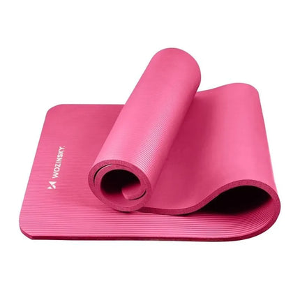 Wozinsky WNSP-15R mankštos kilimėlis 183 x 61 x 1,5 cm, storas gimnastikos kilimėlis jogai ir fitnesui - rožinis
