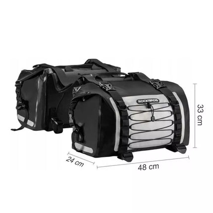 Rockbros AS-010BGR motorcycle bag, waterproof - gray