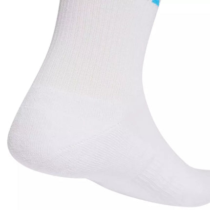 adidas Linear Crew paminkštintos sportinės 3 poros kojinės baltos KC9623